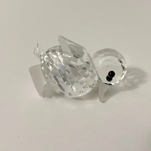 Crystal Glass Duck Figurine Miniature Figure 1.5 Inch Chip - Picture 15 of 16